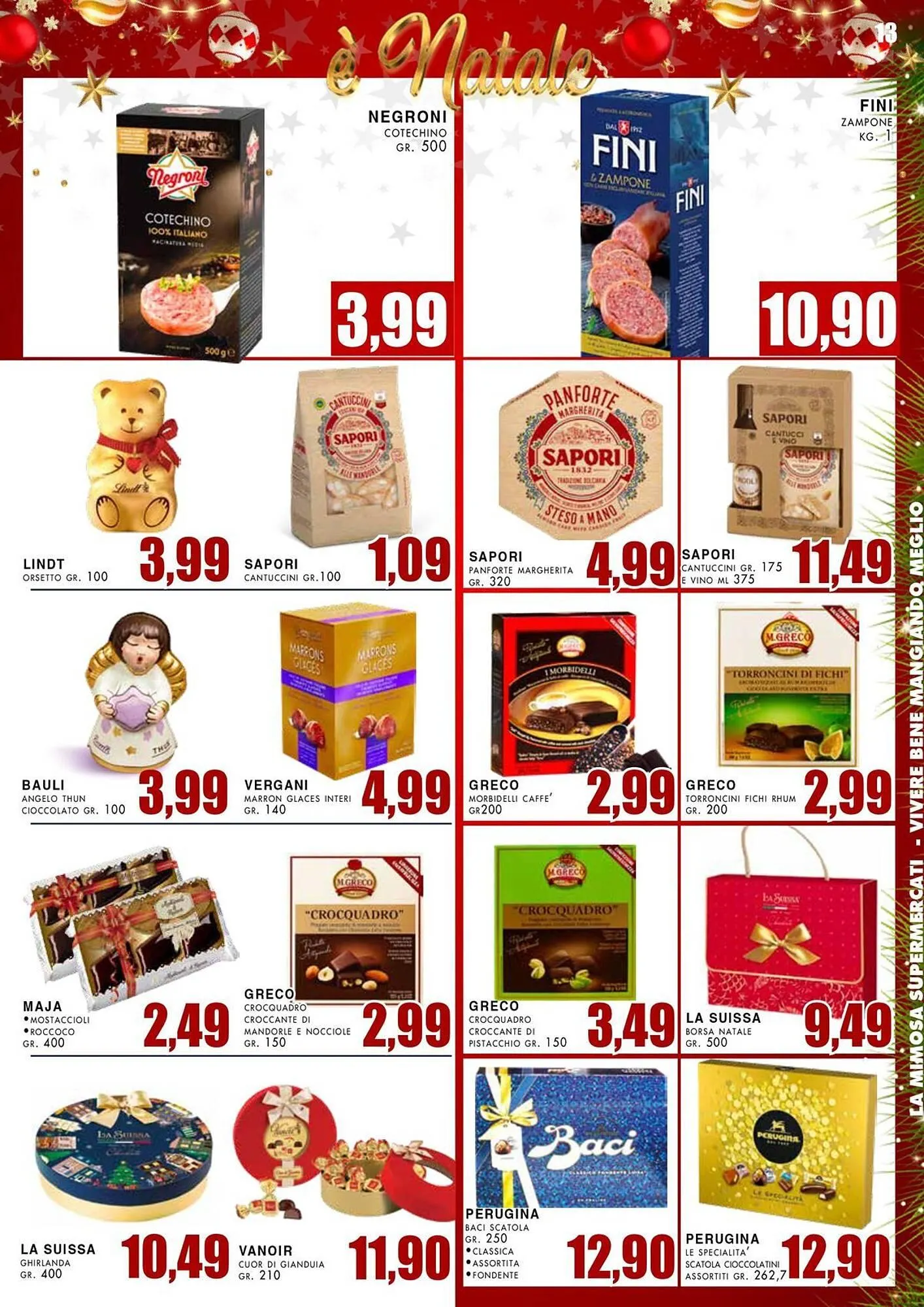 Volantino La Mimosa Supermercati da 15 dicembre a 24 dicembre di 2025 - Pagina del volantino 13