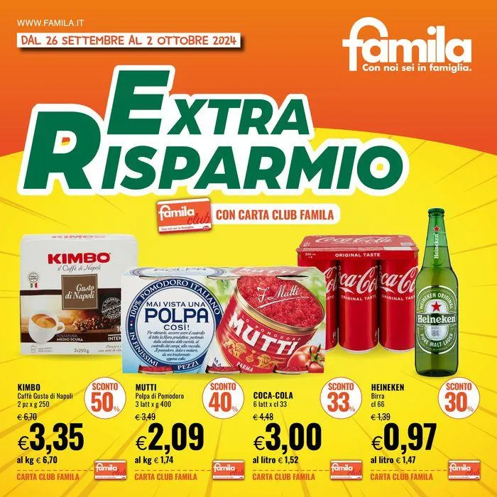 Extra risparmio da 26 settembre a 2 ottobre di 2024 - Pagina del volantino 1