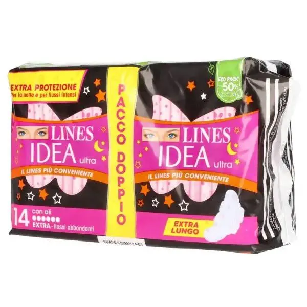 ASSORBENTI LINES IDEA ULTRA DUO EXTRA 14PZ