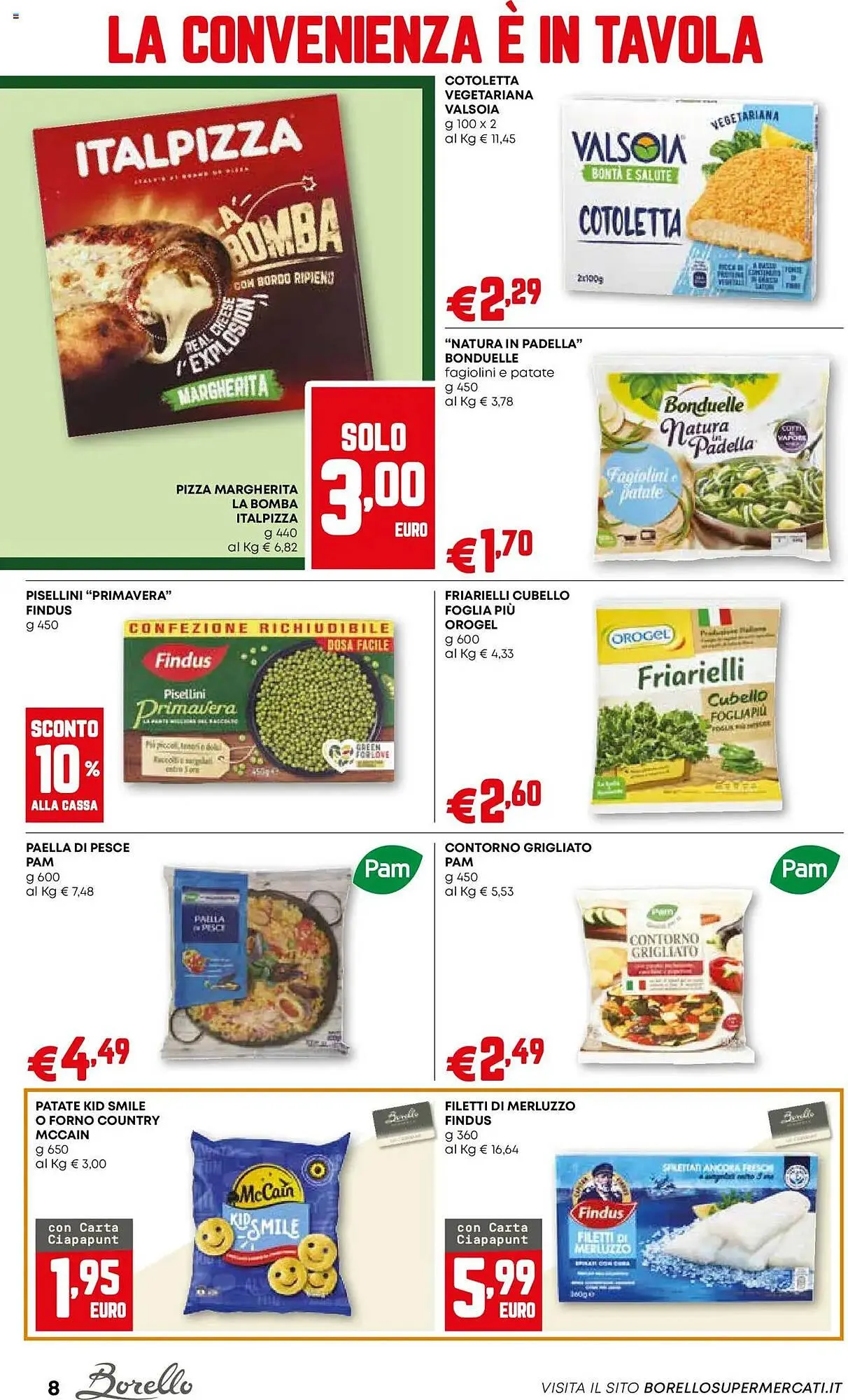 Volantino Borello Supermercati da 24 luglio a 6 agosto di 2025 - Pagina del volantino 8
