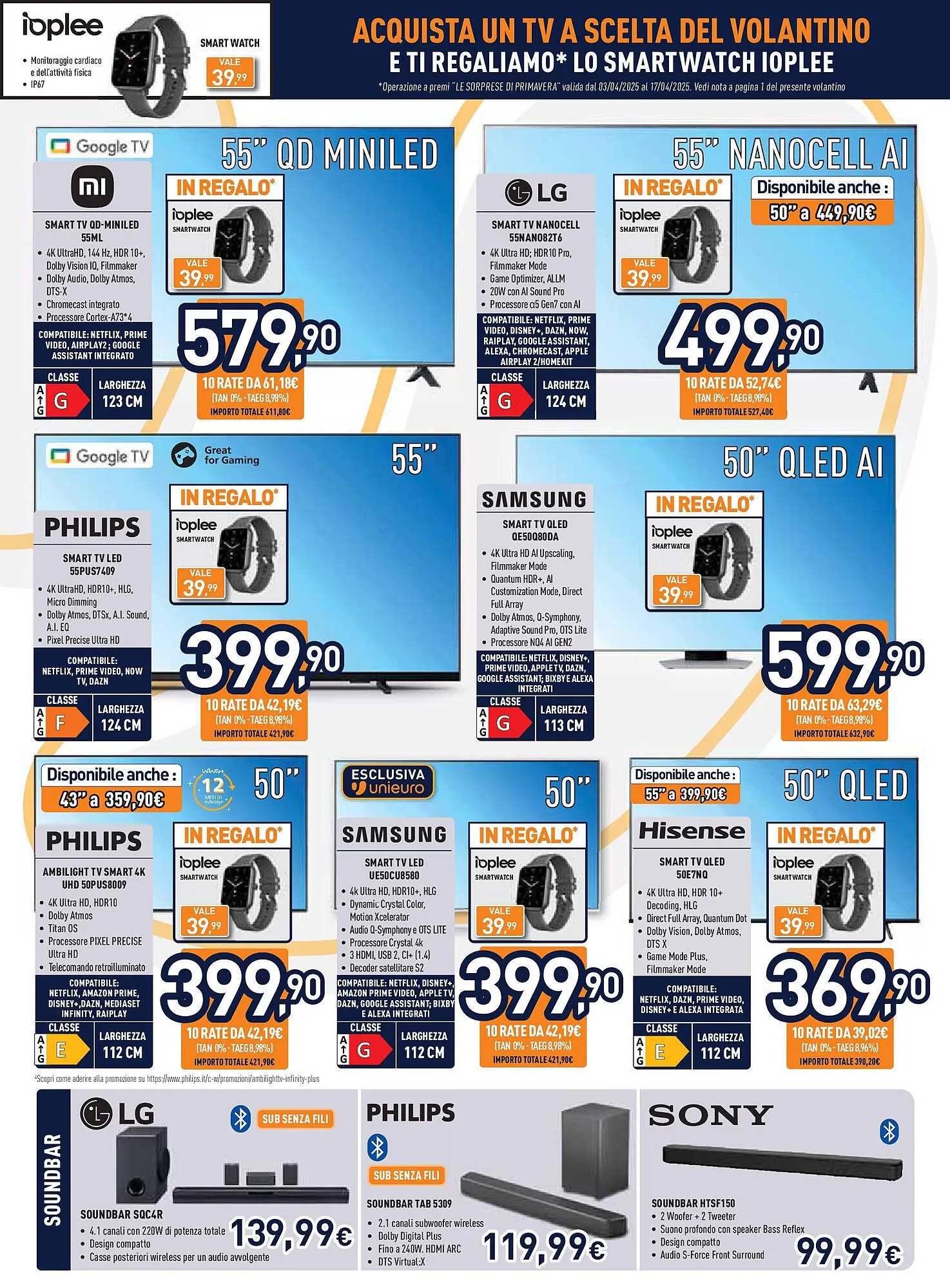 Volantino Unieuro da 2 aprile a 17 aprile di 2025 - Pagina del volantino 4