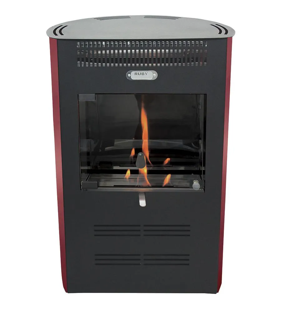 STUFA A BIOETANOLO VENTILATA RUBY MODELLO ELEGANCE BORDEAUX