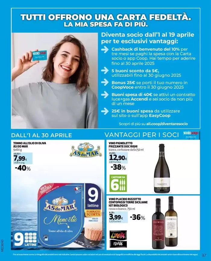 -25% su prodotti della linea da 27 marzo a 9 aprile di 2025 - Pagina del volantino 37