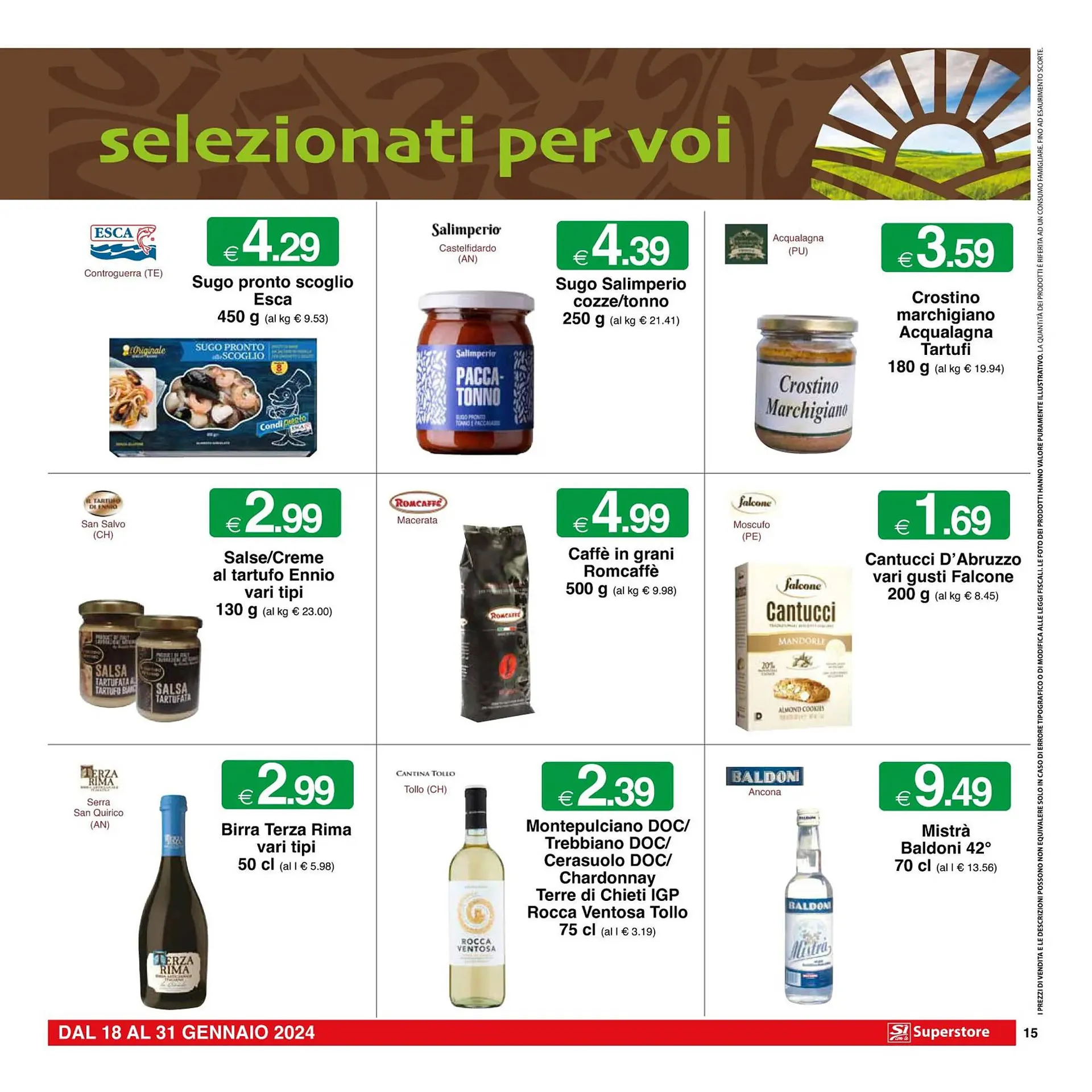 Volantino Sì con te Superstore da 18 gennaio a 31 gennaio di 2024 - Pagina del volantino 15