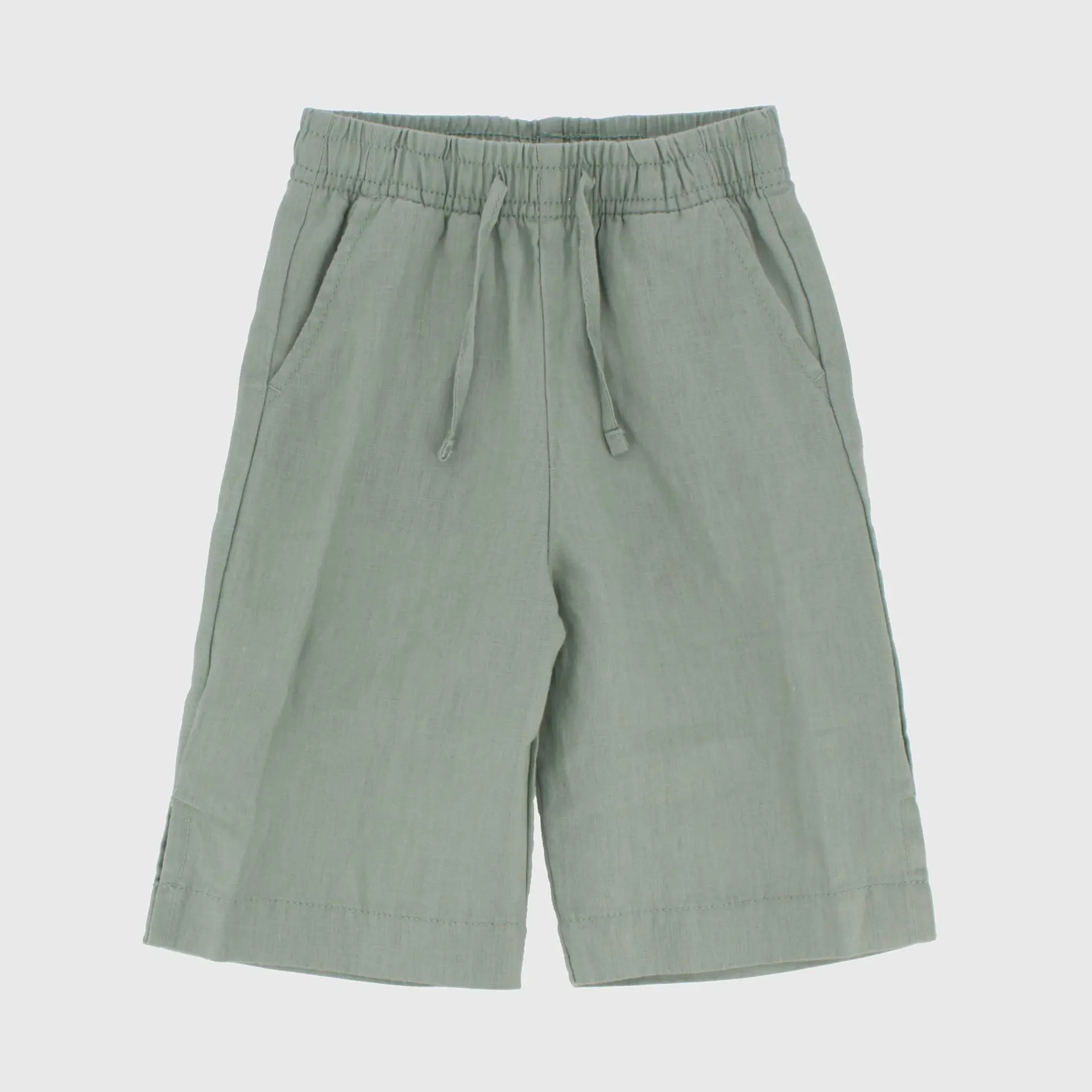 Pantalone in lino da Bambina, VERDE