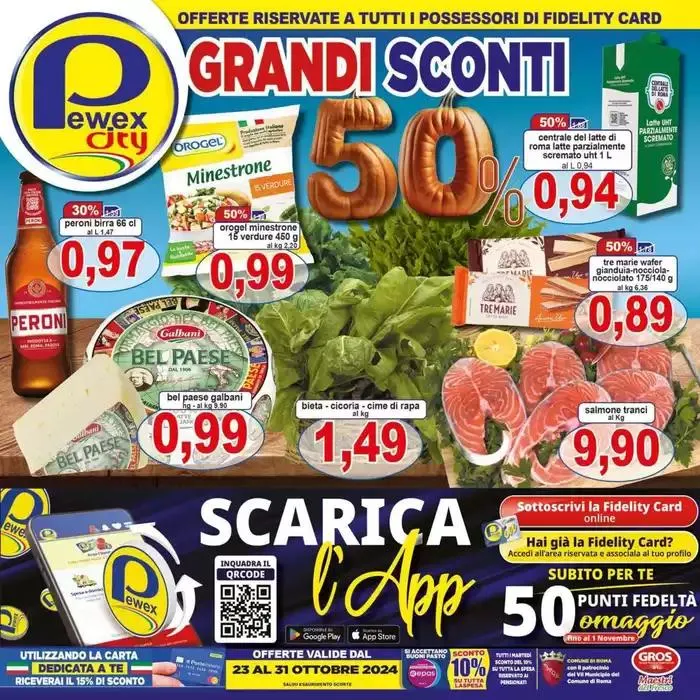 Grandi Sconti 50% da 23 ottobre a 31 ottobre di 2024 - Pagina del volantino 1