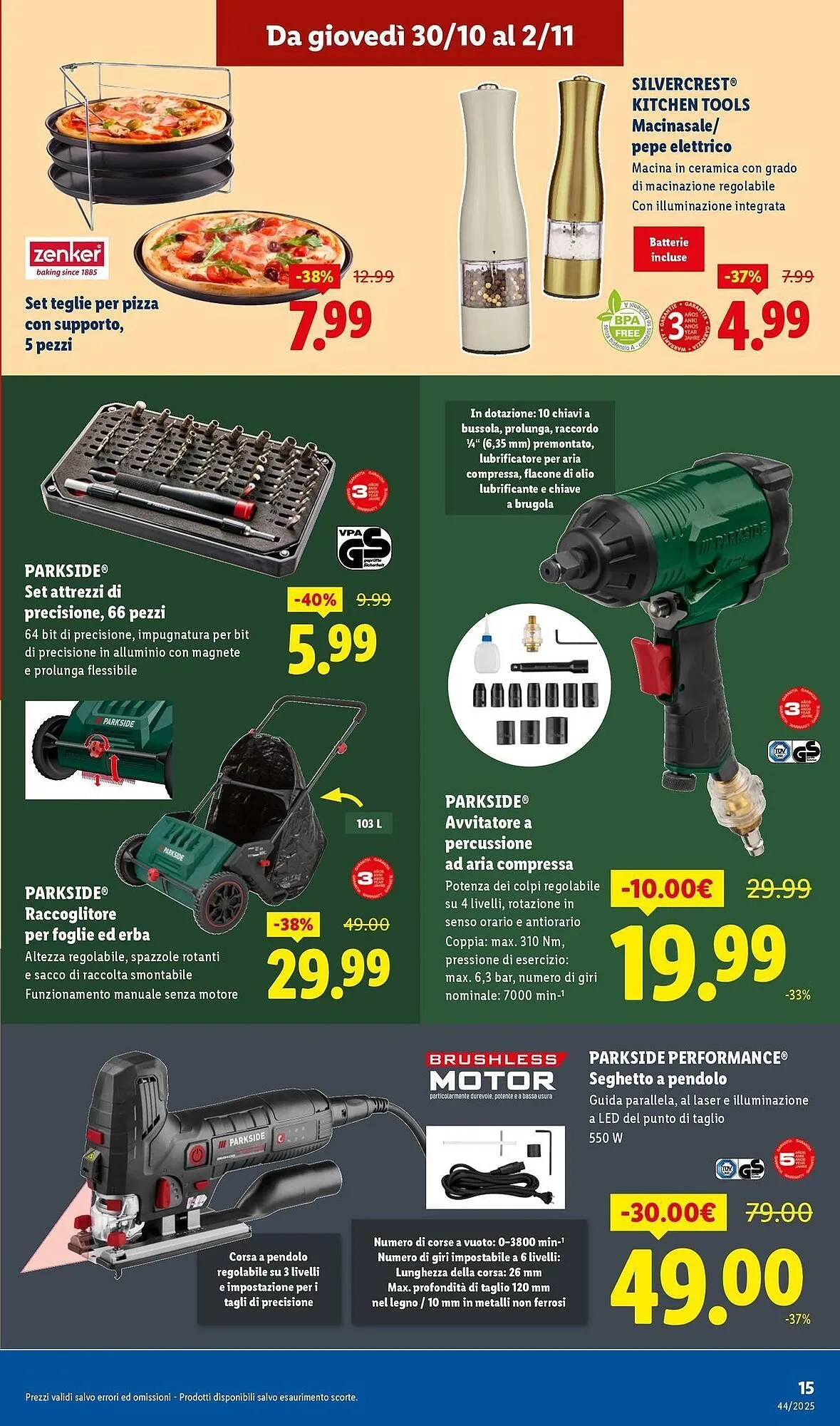 Volantino Lidl da 30 ottobre a 2 novembre di 2025 - Pagina del volantino 15