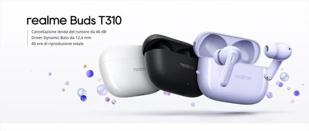 REALME - BUDS T310 WIRELESS EAR BUDS-Agile White