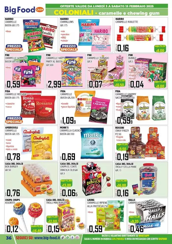 Carnevale innamorati della convenienza da 3 febbraio a 15 febbraio di 2025 - Pagina del volantino 36