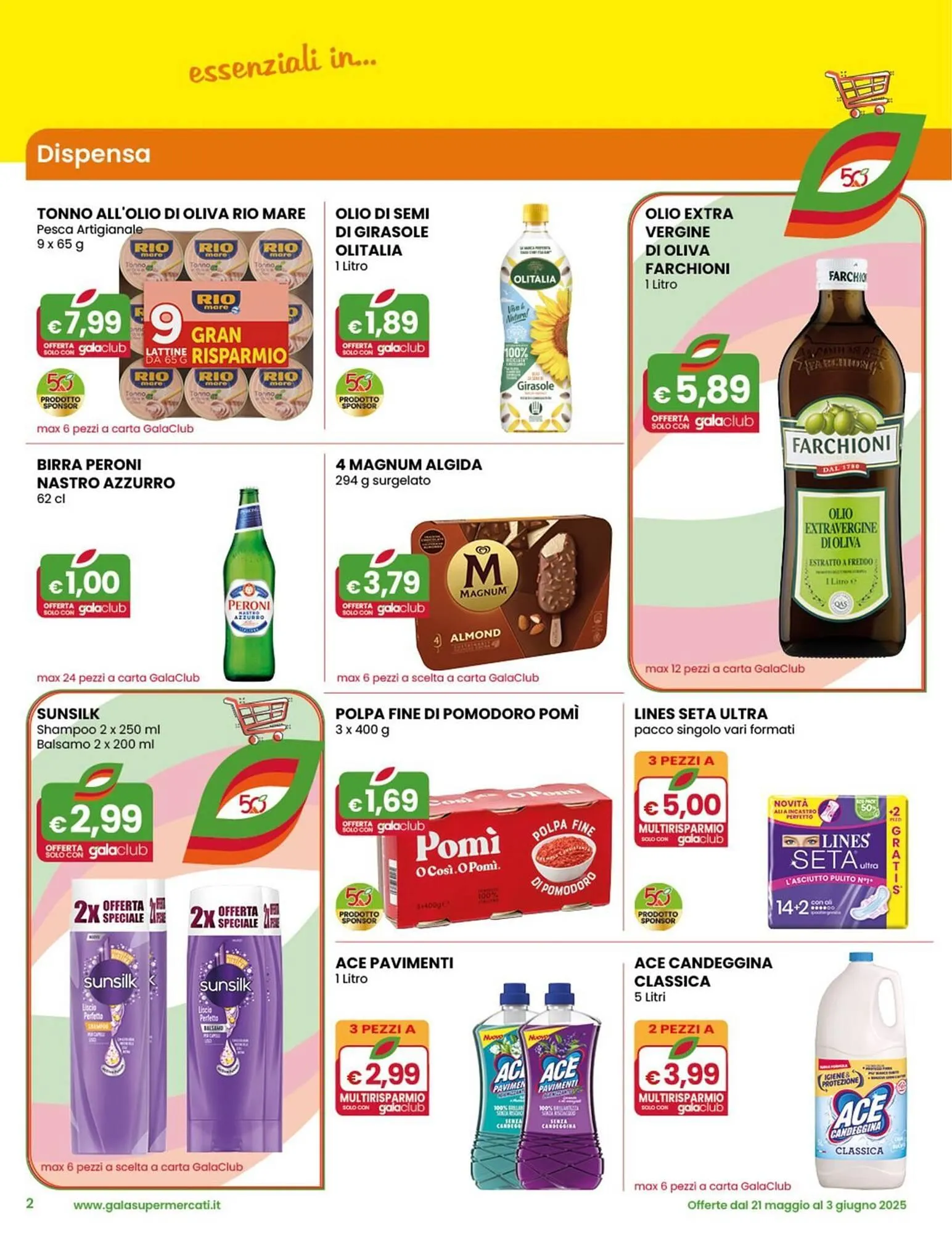 Volantino Gala Supermercati da 21 maggio a 3 giugno di 2025 - Pagina del volantino 2