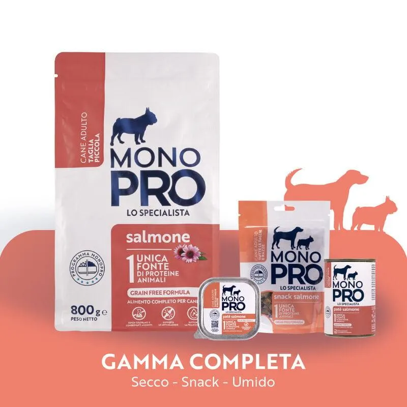 Monopro Dog Adult Mini Grain Free Salmone 800 gr
