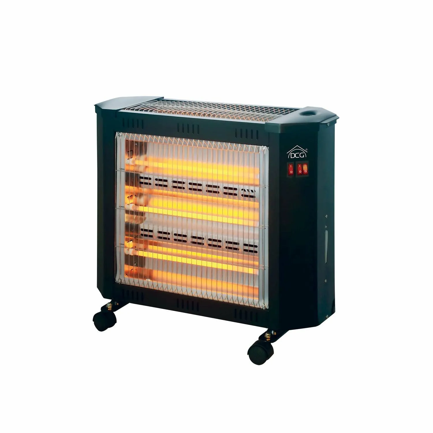 Stufa al quarzo 4 elementi con ventola e umidificatore 2000 Watt