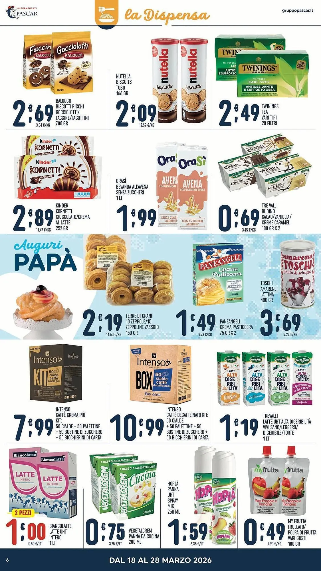 Volantino Gruppo Pascar da 18 marzo a 28 marzo di 2026 - Pagina del volantino 6