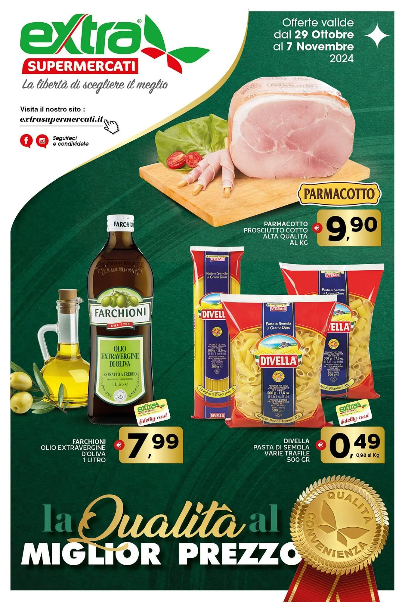 Volantino Extra Supermercati da 29 ottobre a 7 novembre di 2024 - Pagina del volantino 1