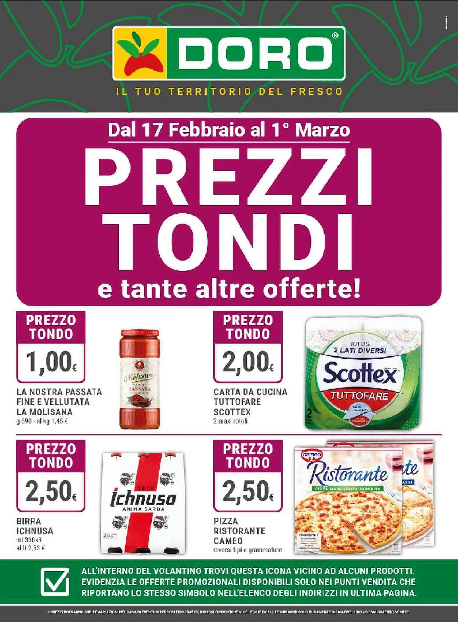 Volantino Doro Supermercati da 17 febbraio a 1 marzo di 2026 - Pagina del volantino 1