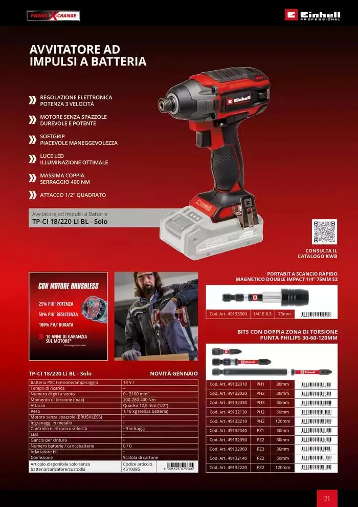 Elettroutensili 2025 da 11 febbraio a 31 dicembre di 2025 - Pagina del volantino 21