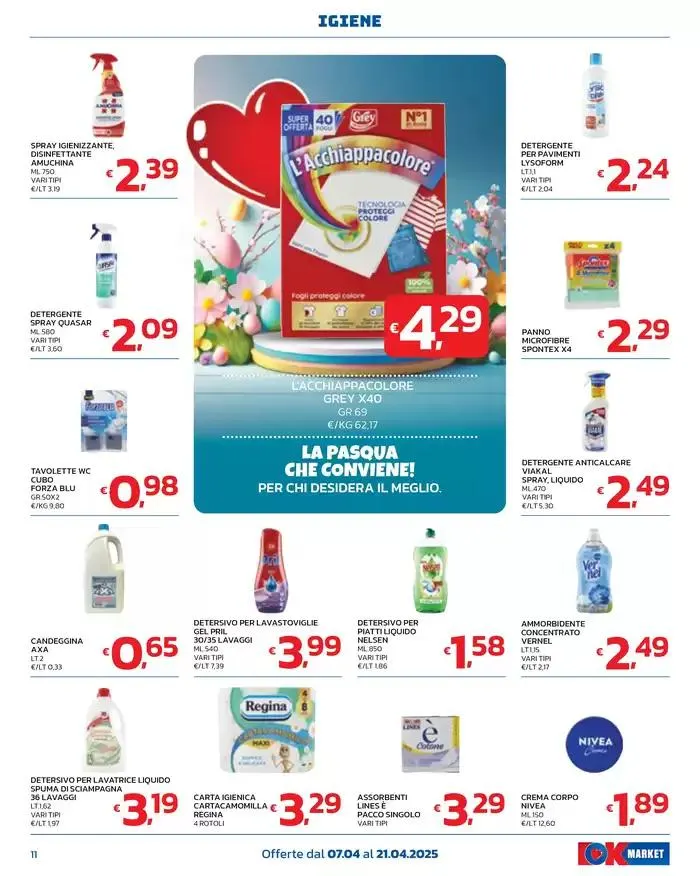 LA PASQUA CHE CONVIENE! da 7 aprile a 21 aprile di 2025 - Pagina del volantino 11