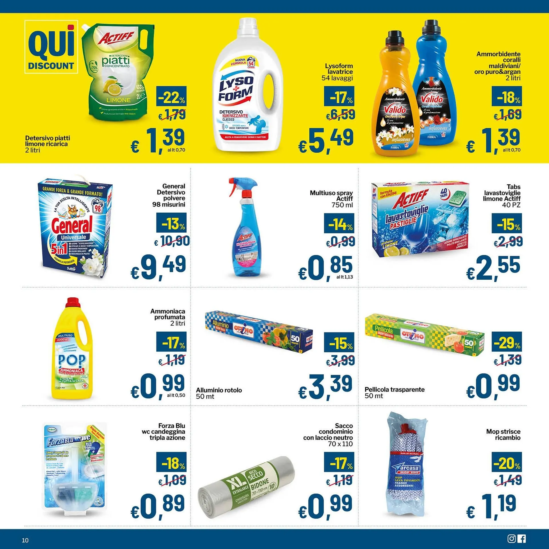 Volantino Qui Discount da 29 luglio a 17 agosto di 2025 - Pagina del volantino 10