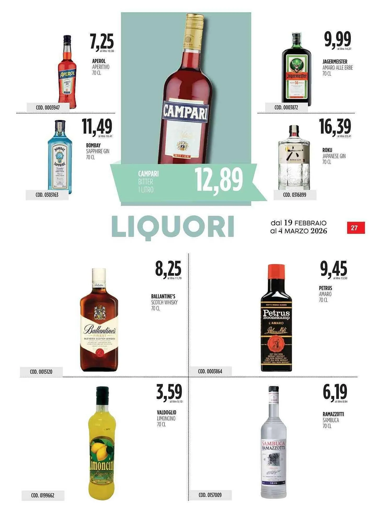 Volantino Carico Cash & Carry da 19 febbraio a 4 marzo di 2026 - Pagina del volantino 27