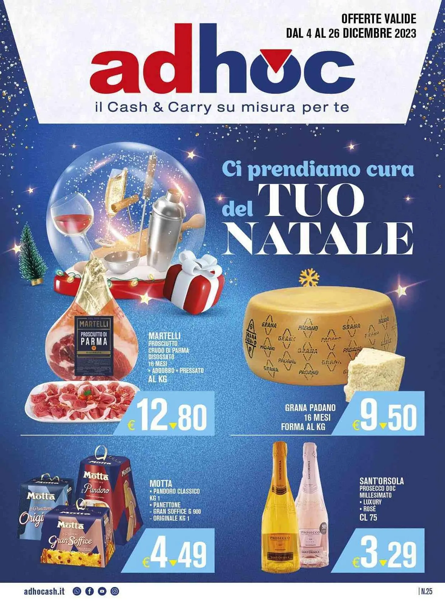 Volantino Adhoc da 4 dicembre a 26 dicembre di 2023 - Pagina del volantino 1