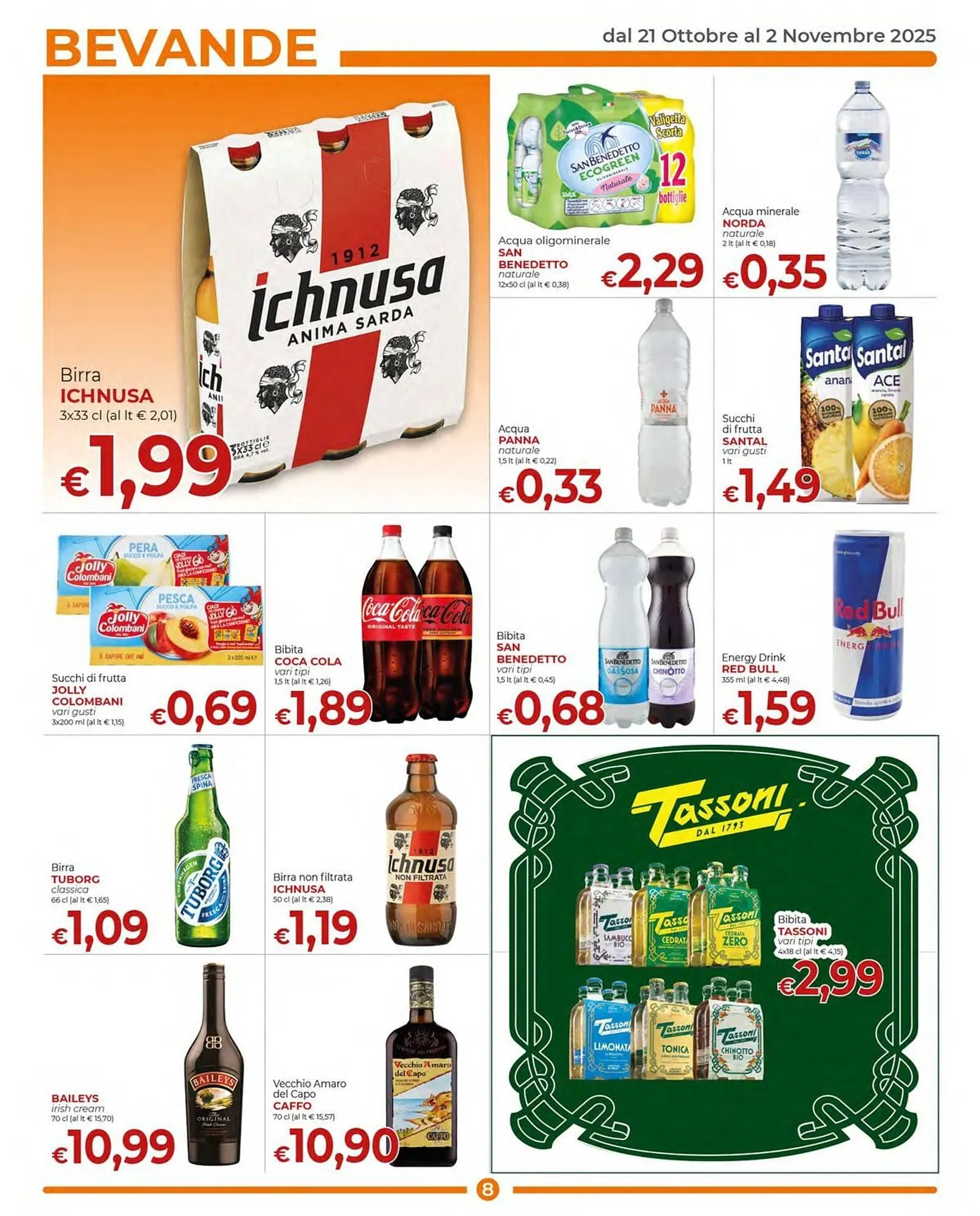 Volantino Supermercati Nonna Isa da 23 ottobre a 2 novembre di 2025 - Pagina del volantino 8
