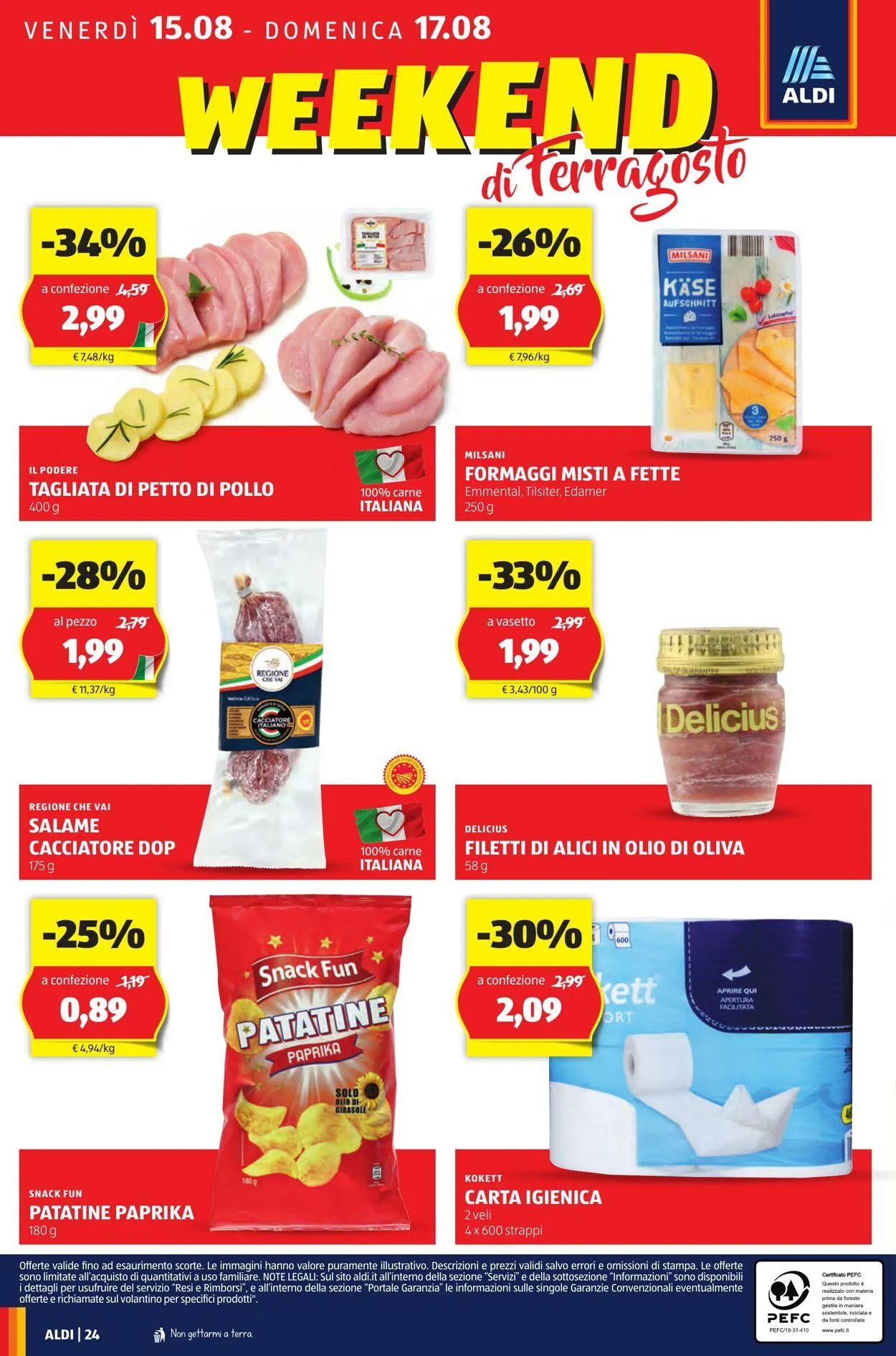 Aldi Volantino attuale da 11 agosto a 17 agosto di 2025 - Pagina del volantino 24