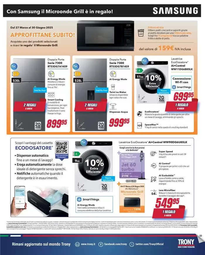 Il regalo lo scegli tu da Trony! da 12 aprile a 7 maggio di 2025 - Pagina del volantino 33