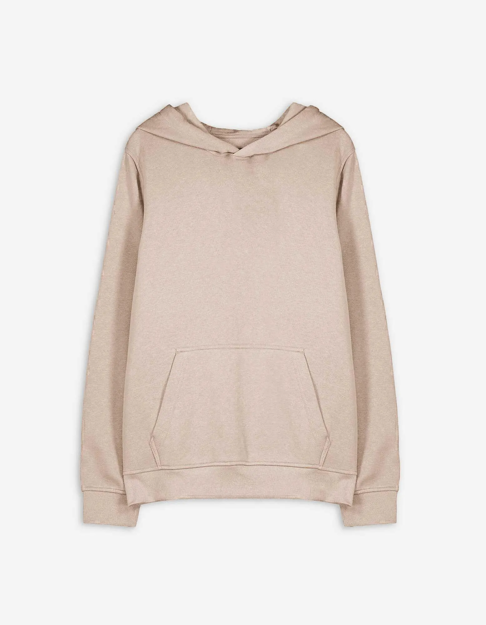 Felpa con cappuccio - Vestibilità comoda - beige