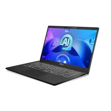 MSI Modern 15 H AI C1MG-096IT Intel Core Ultra 5 125H Computer portatile 39,6 cm (15.6") Full HD 16 GB DDR5-SDRAM 512 GB SSD Wi-Fi 6E (802.11ax) Windows 11 Home Nero
