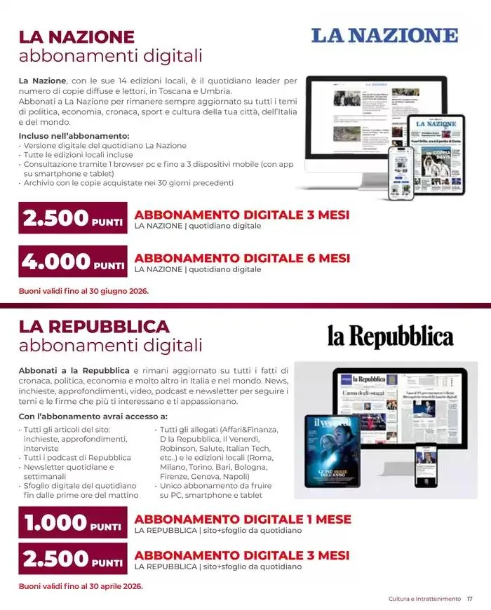 Catalogo Fidelizzazione 2025 da 22 aprile a 30 novembre di 2025 - Pagina del volantino 17