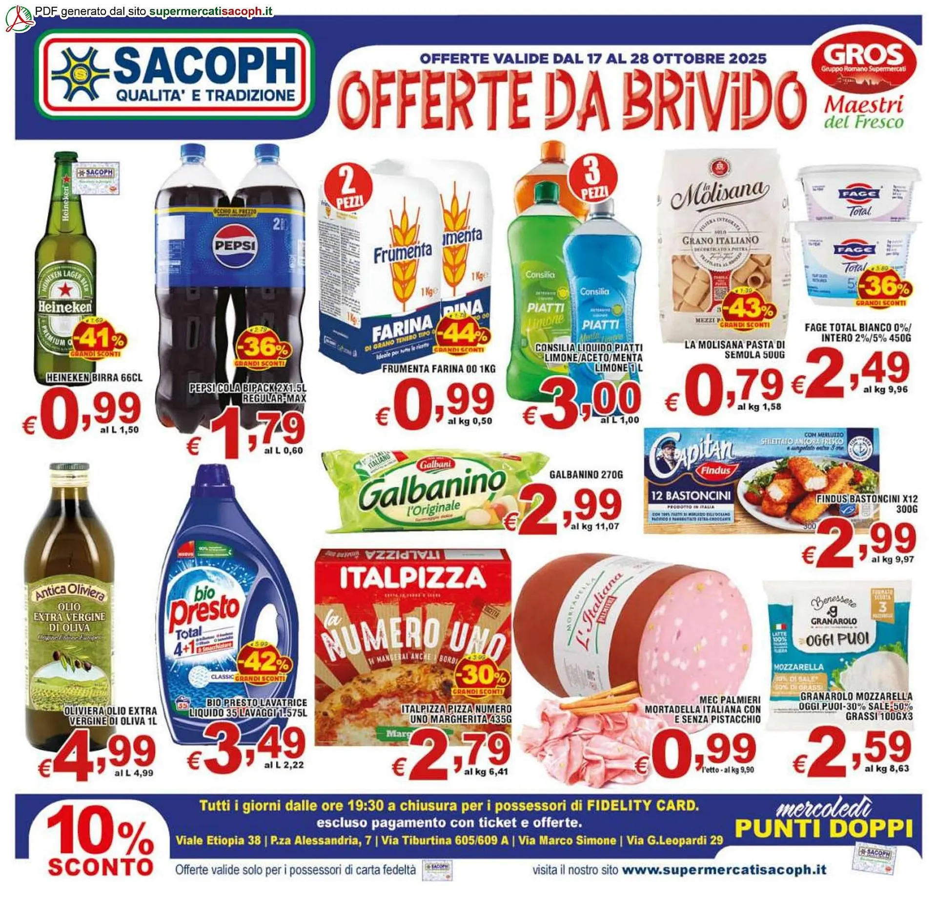 Volantino Sacoph da 17 ottobre a 28 ottobre di 2025 - Pagina del volantino 1