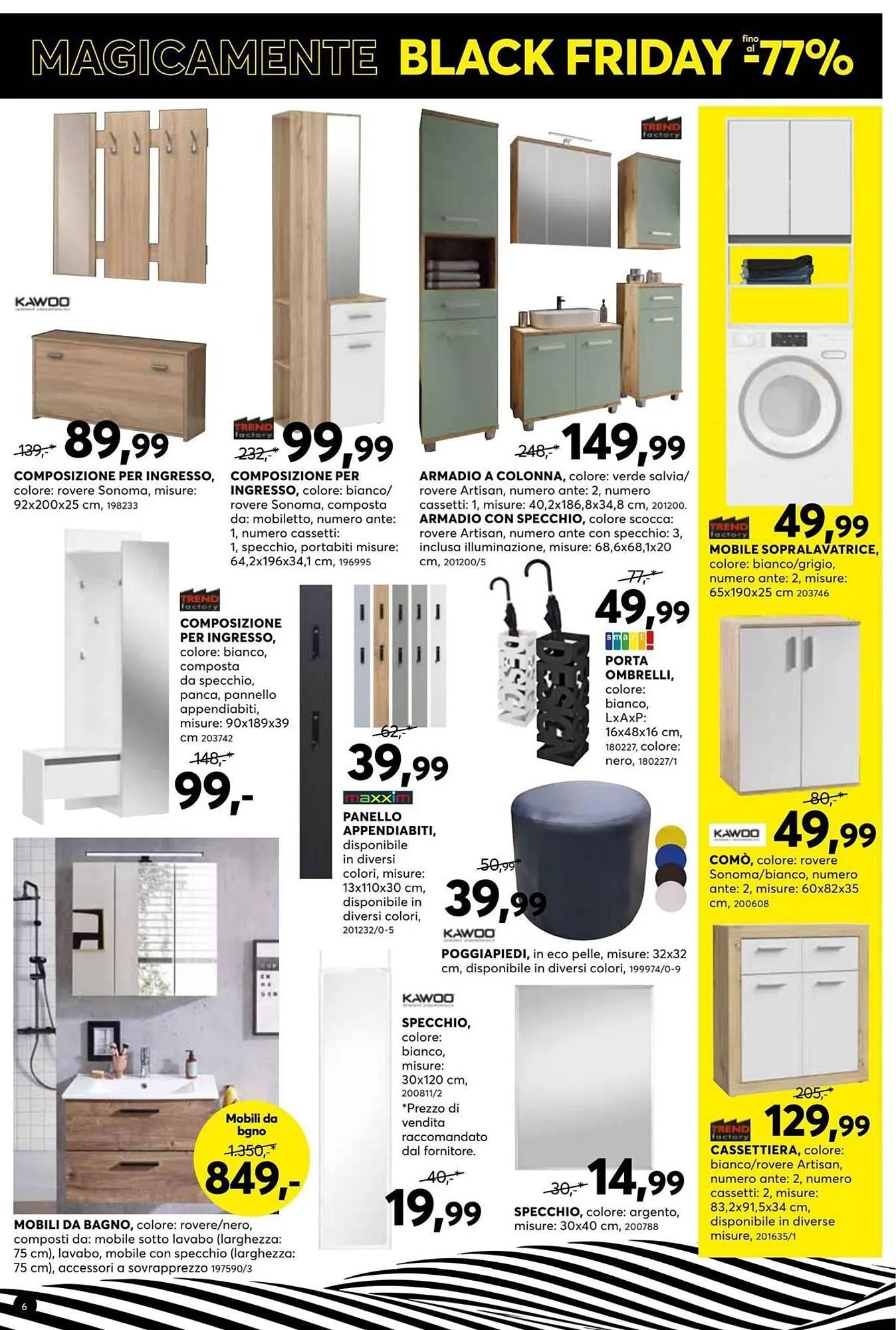 Volantino Dipo Arredamenti da 21 novembre a 5 dicembre di 2025 - Pagina del volantino 6