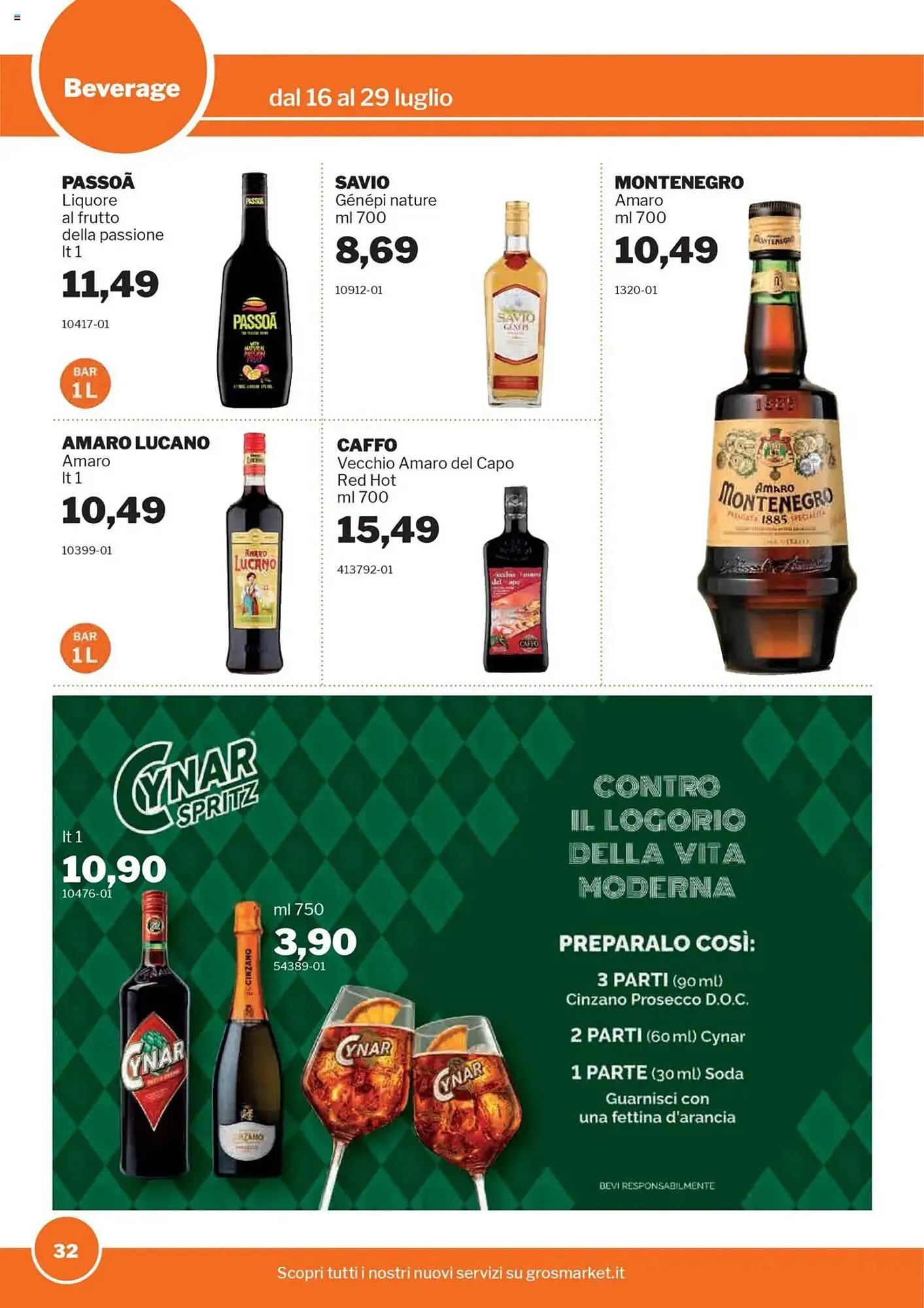 Volantino GrosMarket da 16 luglio a 29 luglio di 2025 - Pagina del volantino 32