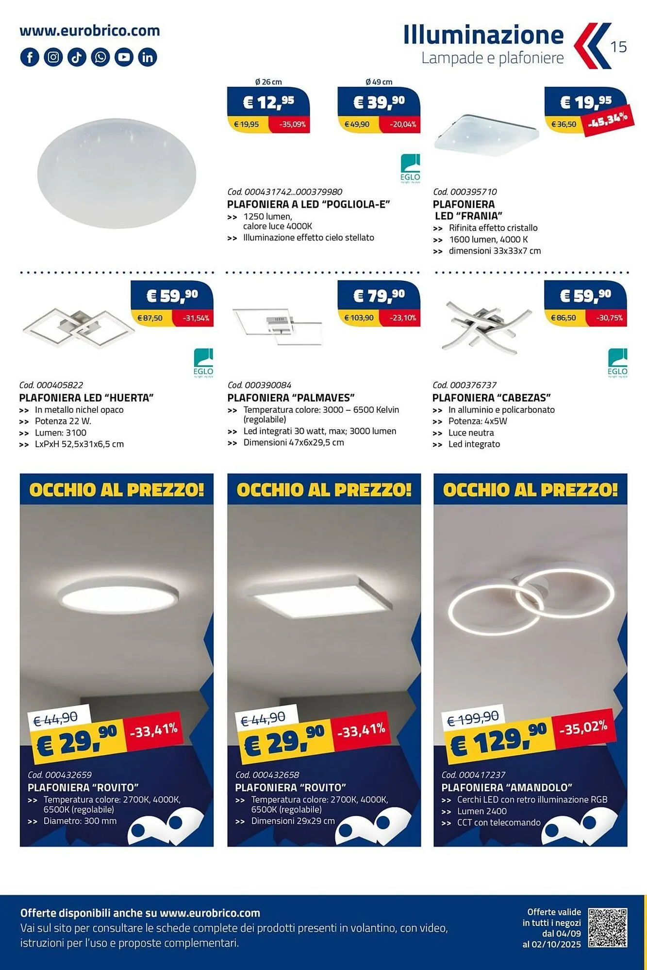 Volantino Eurobrico da 4 settembre a 2 ottobre di 2025 - Pagina del volantino 15