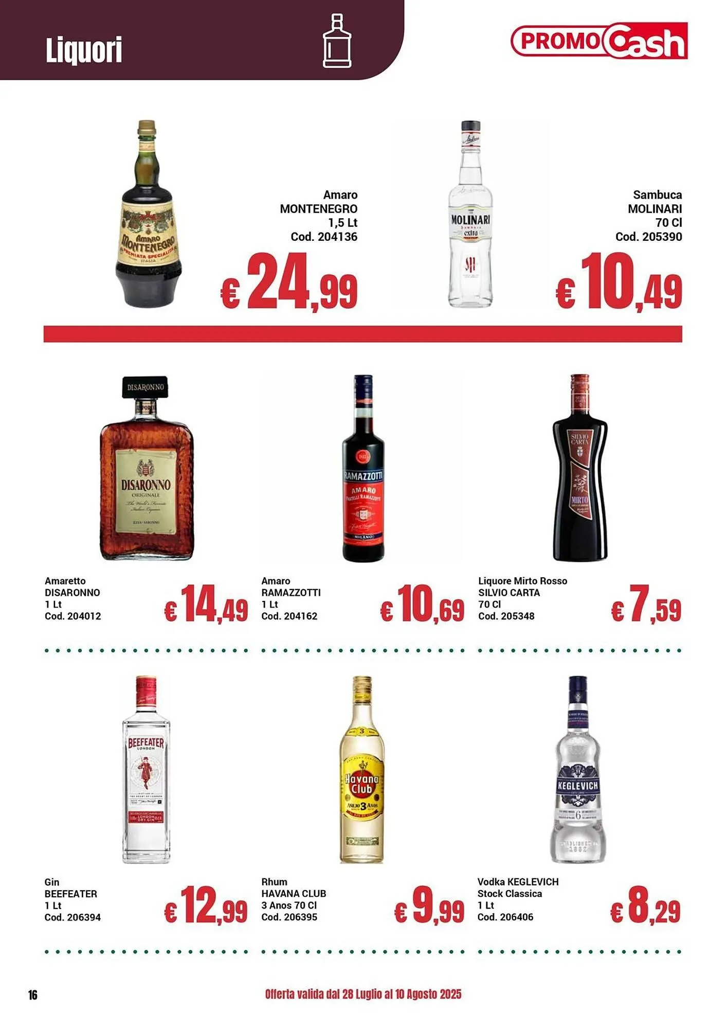 Volantino Centro Cash da 28 luglio a 10 agosto di 2025 - Pagina del volantino 16