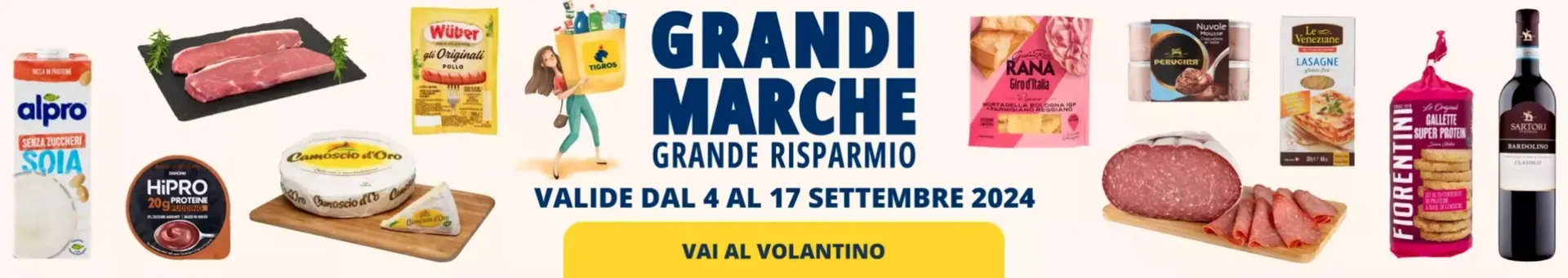 Volantino Tigros da 4 settembre a 17 settembre di 2024 - Pagina del volantino 1