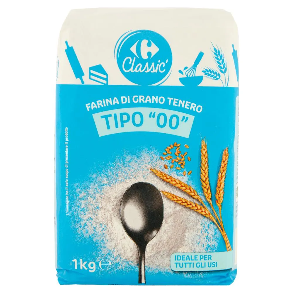 Carrefour Classic Farina di Grano Tenero Tipo "00" 1 kg