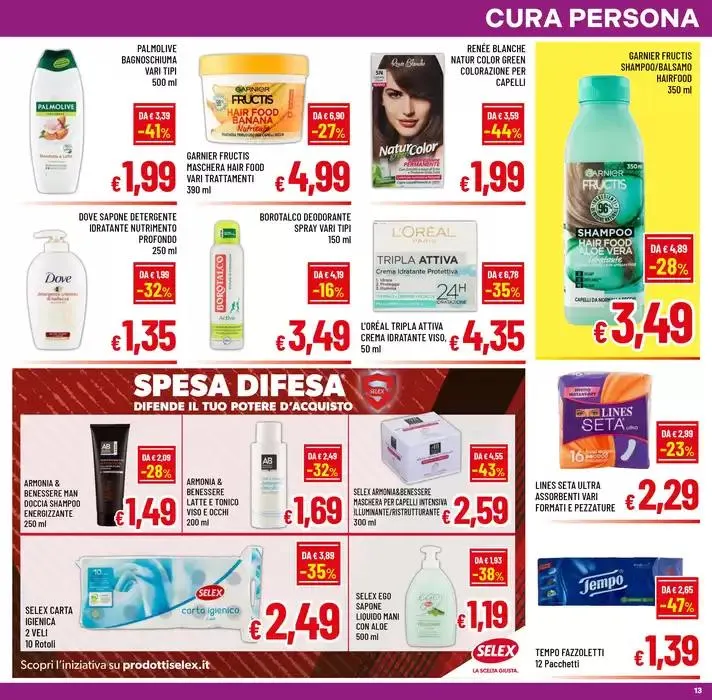 SCONTI FINO AL 50% da 31 marzo a 8 aprile di 2025 - Pagina del volantino 13