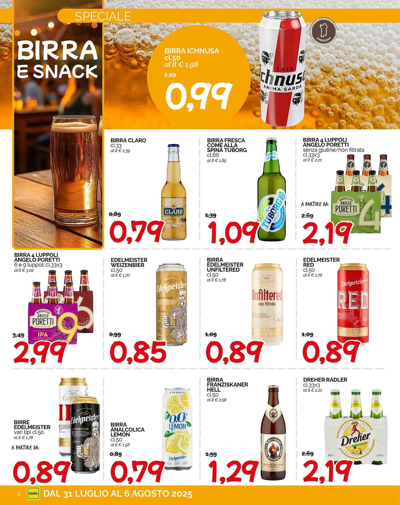 Volantino Hardis da 31 luglio a 6 agosto di 2025 - Pagina del volantino 2