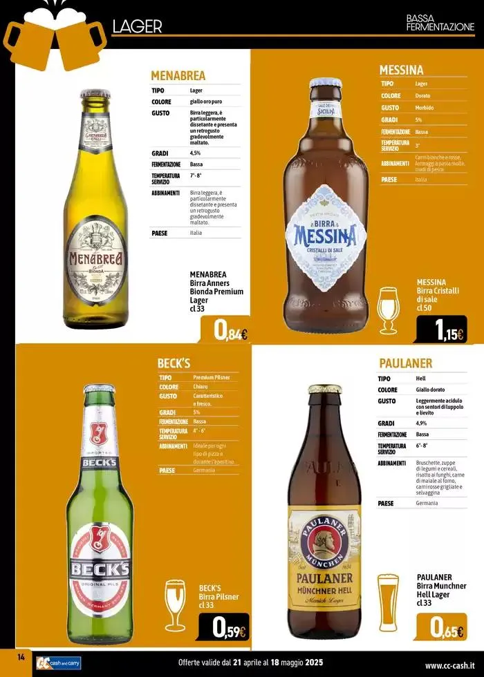 Carta birre 2025 da 22 aprile a 18 maggio di 2025 - Pagina del volantino 14