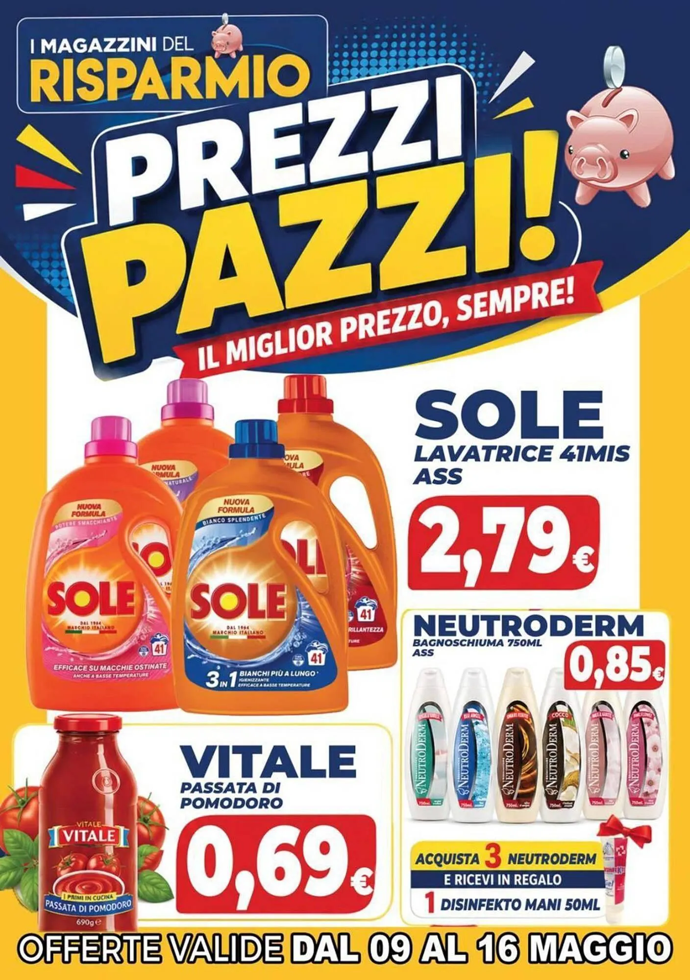 Volantino Magazzini del Risparmio da 9 maggio a 16 maggio di 2026 - Pagina del volantino 1