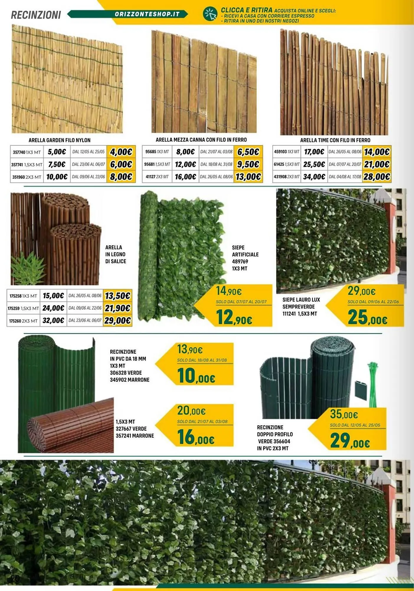 Volantino Orizzonte da 25 aprile a 12 ottobre di 2025 - Pagina del volantino 20