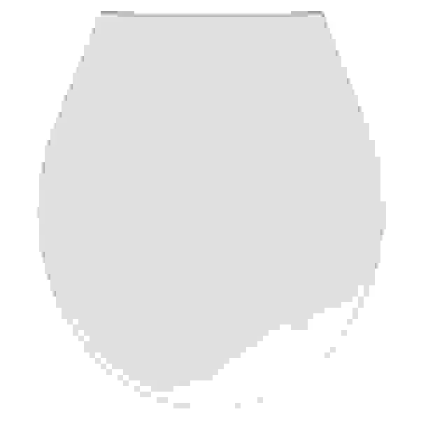 Copriwater universale ovale regent in termoindurente bianco con cerniere in acciaio