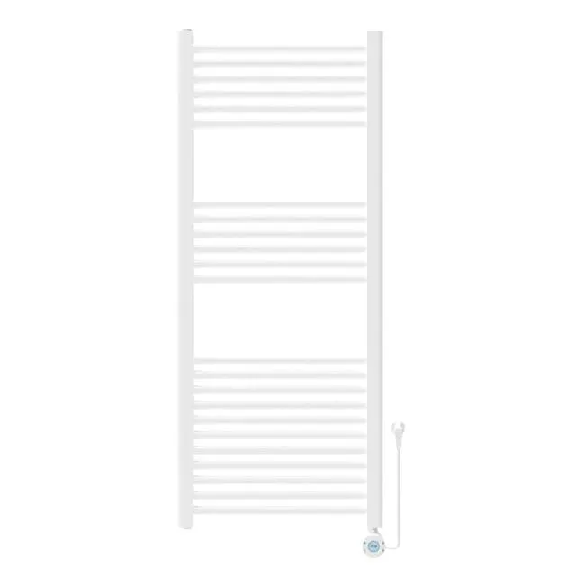 Termoarredo elettrico a secco con termostato digitale 500 W bianco L 50 x H 120 x P 3 cm