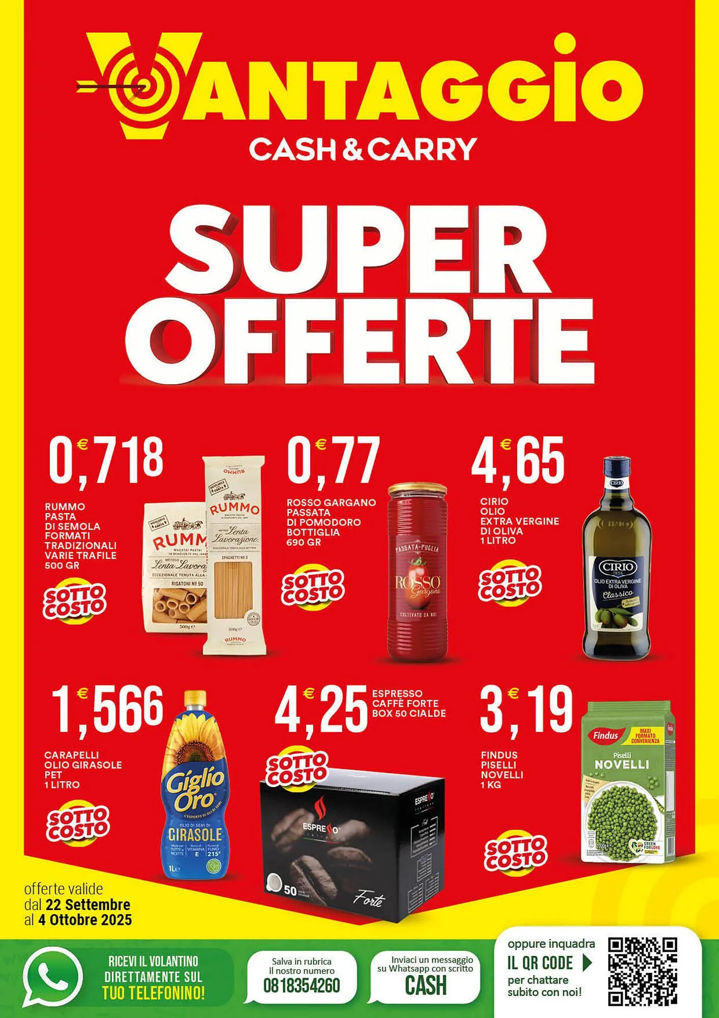 Volantino Vantaggio Cash&Carry da 22 settembre a 4 ottobre di 2025 - Pagina del volantino 1