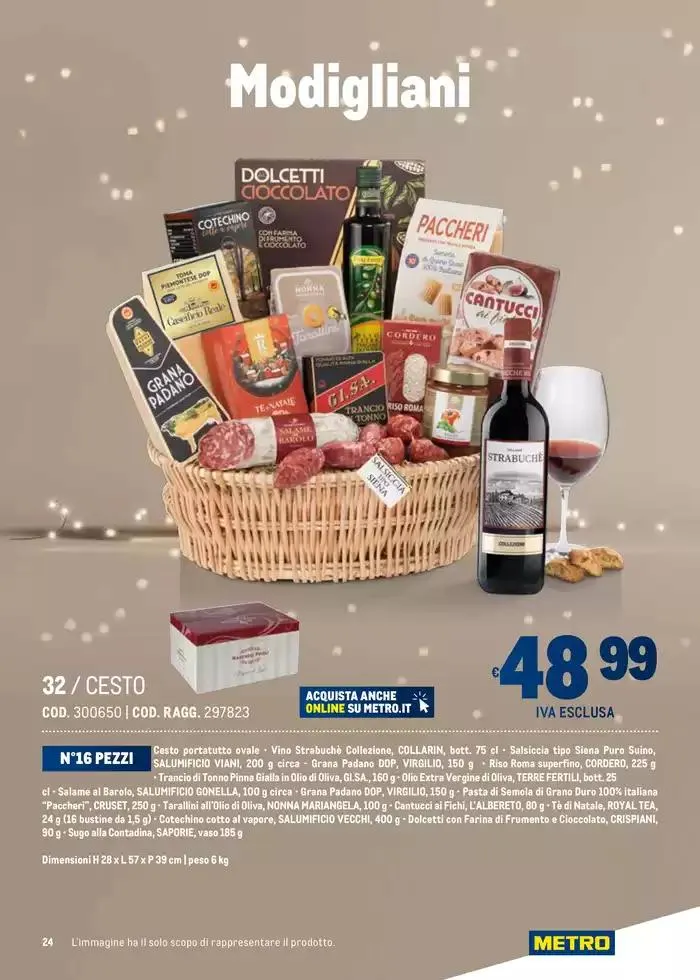 Cesti di Natale Ridotto da 4 novembre a 31 dicembre di 2024 - Pagina del volantino 24