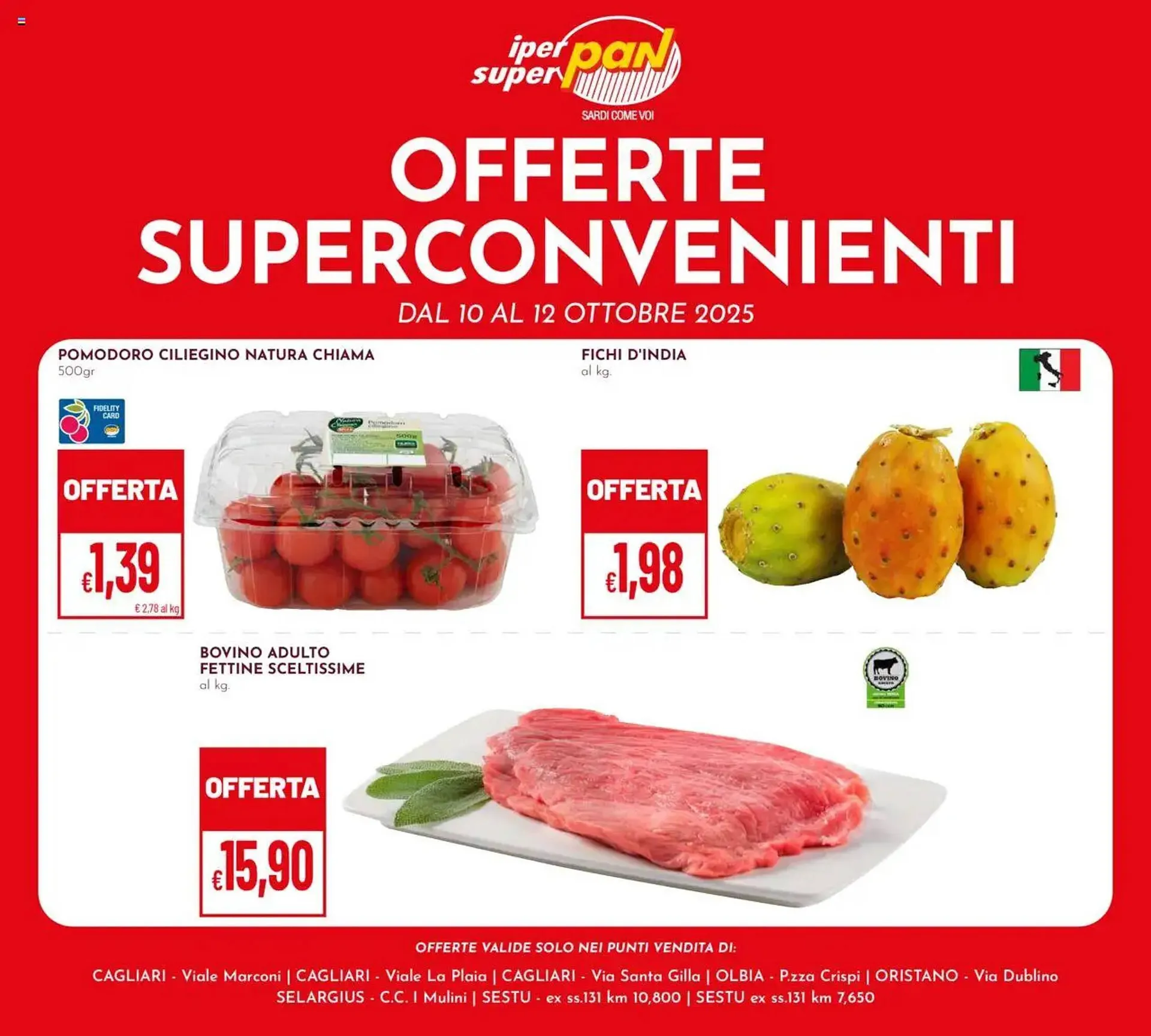 Volantino Pan da 10 ottobre a 12 ottobre di 2025 - Pagina del volantino 1