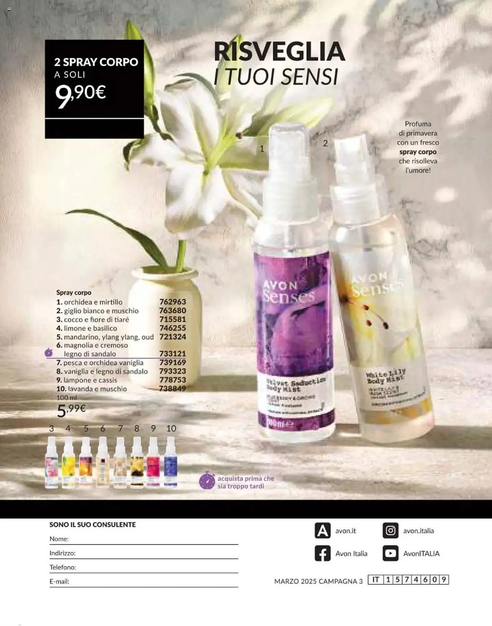 Volantino Avon da 1 marzo a 31 marzo di 2025 - Pagina del volantino 212