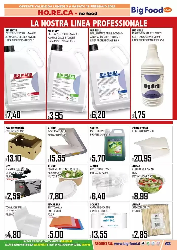 Carnevale innamorati della convenienza da 3 febbraio a 15 febbraio di 2025 - Pagina del volantino 63