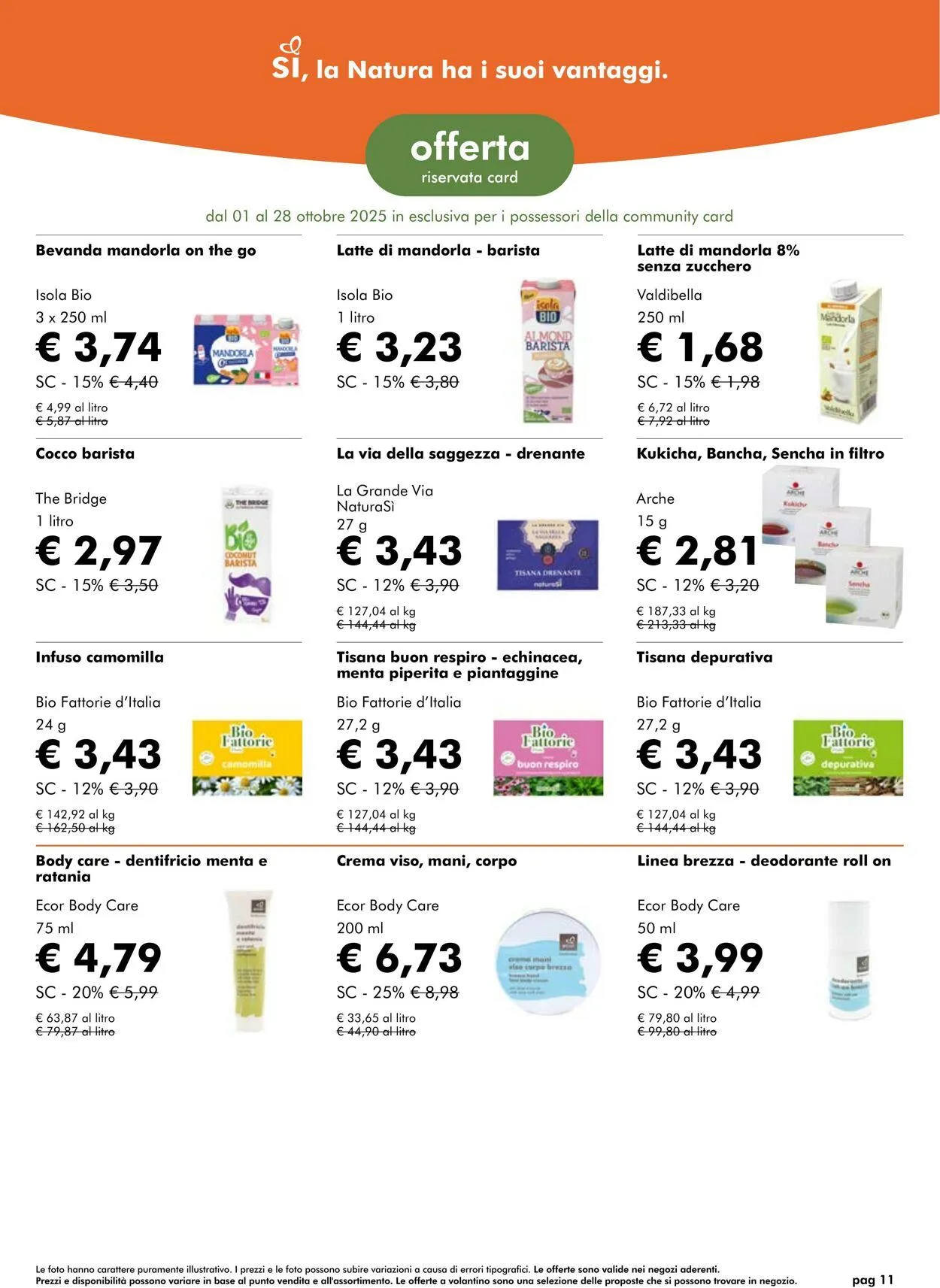 Natura Sì Volantino attuale da 6 novembre a 20 novembre di 2025 - Pagina del volantino 10